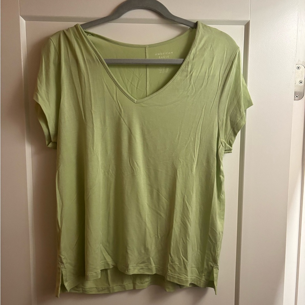 American Eagle Outfitters Light Green Short Sleeve Tee